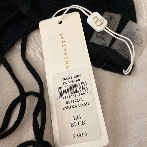 NWT Beach Bunny Annika Cami Black - Picture 5 of 5